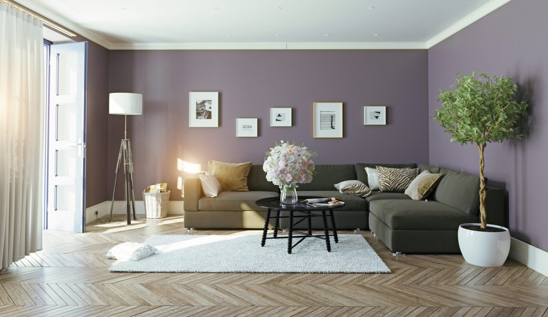 modern interior.3d design concept